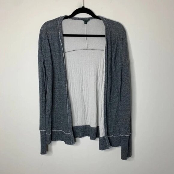 Roots Women's Cardigan Sweater Heathered Open front Buttons Cotton y2k 2000s S - Picture 3 of 9